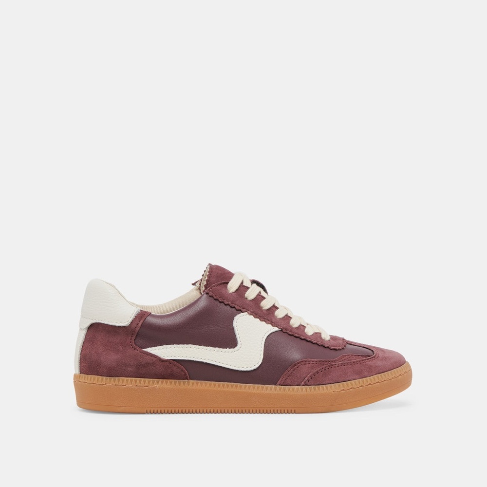 Dolce Vita Notice Sneakers Cranberry Suede Size 8 New in Box - Picture 6 of 7